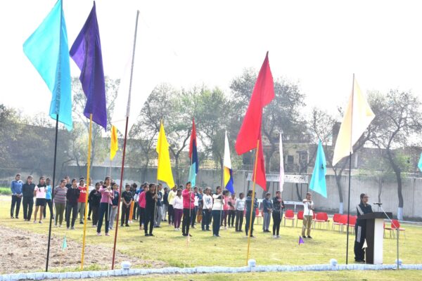 Players taking oath during Athletic Meet-Sankalp